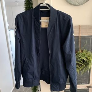 Hollister Navy Blue Bomber Jacket (XS)